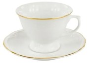 Xícara Café Com Pires 70Ml Porcelana Schmidt - Dec. Filetado Ouro Pomerode 0010