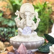 Fonte de Ganesh em Marmorite 33cm