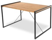 Mesa Jantar Aspen Tampo Mel Base Preta 140cm - 62467 Sun House