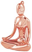 Escultura Decorativa de Yoga em Porcelana 1 Rose G39 - Gran Belo