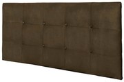 Painel Luna Para Cama Box King 193 cm Suede Marrom - D'Rossi