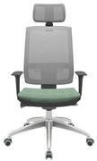 Cadeira Office Brizza Tela Cinza Com Encosto Assento Concept Hera Autocompensador 126cm - 63199 Sun House