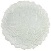 Prato De Bolo De Porcelana Daisy Branco 33cm 27736 Wolff