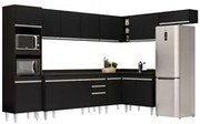 Armário de Cozinha Modulada de Canto 8 Peças CP08 Balcão com Tampo Pre