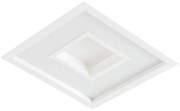 Embutido Meg 30,5X30,5Cm Led 16,4W Bivolt | Usina 19035/30 (PT - Preto Texturizado, 3000k)