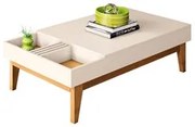 Mesa de Centro Para Sala Norma H01 Off White/Cinamomo - Mpozenato