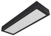 Plafon Led Sobrepor Preto 27w 3000k Valencia