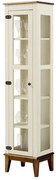 Cristaleira Remy 1 Porta cor Off White com Base Amêndoa 180 cm - 62966 Sun House