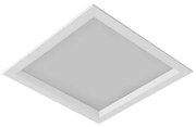 Plafon Led Embutir Quadrado Branco 16W Sevilha - LED BRANCO FRIO (6500K)