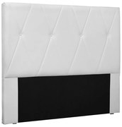 Cabeceira Decorativa 1,40M Yves PU Branco G63 - Gran Belo