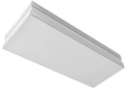 Plafon Sobrepor Aluminio Branco Espelhado