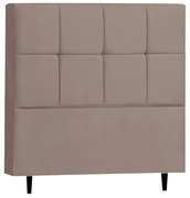 Cabeceira Roma para Cama Box Queen 160 cm Suede - D'Rossi - Bege