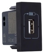 Modulo Tomada Carregador Usb Pial Plus+ 1,5a Preto