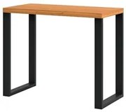 Mesa Escritório Estilo Industrial F11 Freijó/Preto Fosco - Pradel