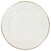 Prato Sobremesa 19Cm Porcelana Schmidt - Dec. Filetado Ouro Itamaraty 0010