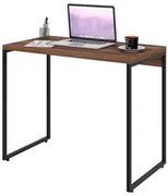 Mesa de Escritório Escrivaninha 90cm Dynamica Industrial C08 Nogal - M