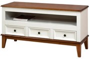 Rack Detroit Branco Com Amendoa 3 Gavetas 62cm - 58739 Sun House