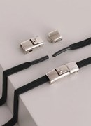 Kit par de Cadarço com Fivela Preto
