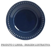 Prato Sobremesa 20,5Cm Atenas Deep Blue - Porto Brasil 2° Linha