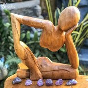 Escultura Abstrata Relax 30cm Bali