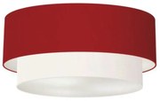 Plafon Para Banheiro Cilíndrico SB-3021 Cúpula Cor Bordo Branco