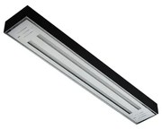 Plafon Sobrepor Aluminio Preto Valencia 65cm