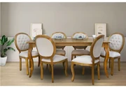 Conjunto Sala de jantar Mesa Bonnie com 6 Cadeiras Judy - Wood Prime 38711