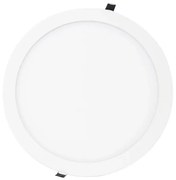 Plafon Led Embutir Redondo Branco 24W 29,7Cm - LED BRANCO FRIO (6500K)