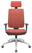 Cadeira Office Brizza Soft Concept Rose RelaxPlax Com Encosto Cabeca Base Aluminio 126cm - 63507 Sun House