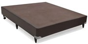 Base de Cama Box Alta Cori Rosolare de Viuva Corino Marrom 1,28 MT (LARG) - 40163 Sun House