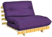 Colchonete Futon 175X62X13Cm Em Suede Orthovida (Roxo)