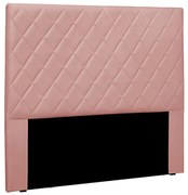 Cabeceira Decorativa 1,40M Baelon Veludo Rosa G63 - Gran Belo