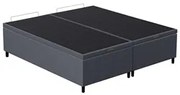 Base Cama Box Baú Casal Queen 158cm Hit I02 Suede Cinza - Mpozenato