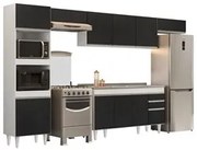 Armário de Cozinha Modulada 5 Peças CP15 Balcão com Pia Inox Branco/Pr