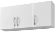 Armário Aéreo 3 Portas 120 cm Branco - AJL Móveis