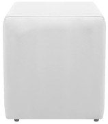 Puff Decorativo Dado Corano Branco - ADJ DECOR