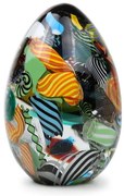 Peso Oval Hippie Mesclado Murano Cristais Cadoro