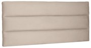 Cabeceira Painel La Italiana Para Cama Box Casal 140 cm Suede - D'Rossi - Bege