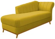 Recamier Vanessa 140cm Lado Esquerdo Suede Amarelo - ADJ Decor