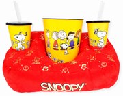 Kit Almofada Porta Pipoca Snoopy Peanuts