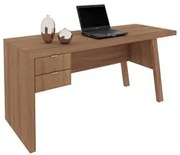 Mesa para Escritório com 02 Gavetas ME4122 Amêndoa - Tecno Mobili