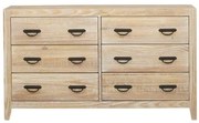 Comoda Trau Dupla 6 Gavetas DriftWood 158cm - 39928 Sun House