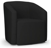 Poltrona Decorativa Base Giratória Stella Max Linho D03 - D'Rossi - A79 Preto