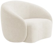 Poltrona Orgânica Luxo Recepção Amore Bouclé - ADJ Decor