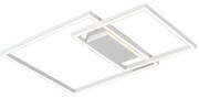 Plafon Canvas 58W Led 3000K Ip20 Branco Bivolt 58X40Cm | Opus Dn 82352 (Branco)