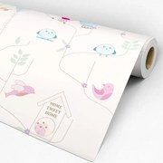 Papel de parede adesivo animal pássaros