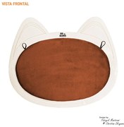 Arranhador de Parede para Gatos B100 Bege/Terracota - Sheep Estofados - Bege