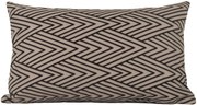 Capa almofada LYON Veludo estampado Chevron Bege 30x50cm