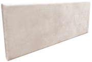 Cabeceira Painel Clean para Cama Box Solteiro 100 cm Suede - D'Rossi - Bege