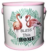 Vaso Decorativo em Ceramica com Alça 12,5cm - D'Rossi